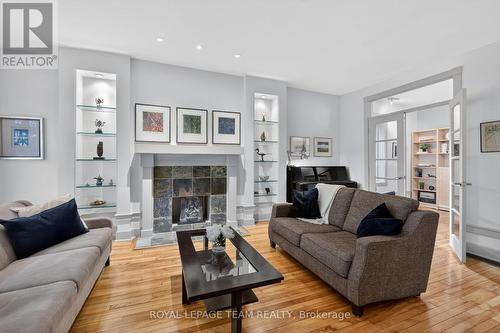31 Wendover Avenue, Ottawa, ON - Indoor Photo Showing Living Room With Fireplace