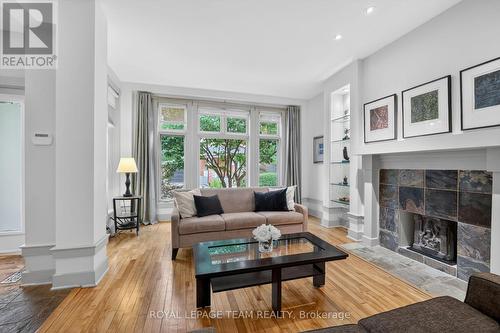 31 Wendover Avenue, Ottawa, ON - Indoor Photo Showing Living Room With Fireplace