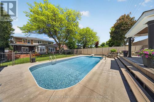 48 Hudson Drive, Brampton, ON - Outdoor With In Ground Pool With Deck Patio Veranda With Backyard