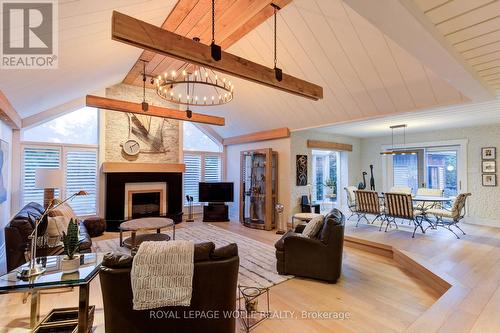 14 James Court, Woolwich, ON - Indoor Photo Showing Living Room With Fireplace