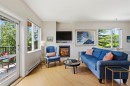 #304-4040 Borden St, Saanich, BC  - Indoor Photo Showing Living Room With Fireplace 