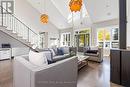 great room with wood fireplace - 3476 Garden Of Eden Road, Clearview, ON 