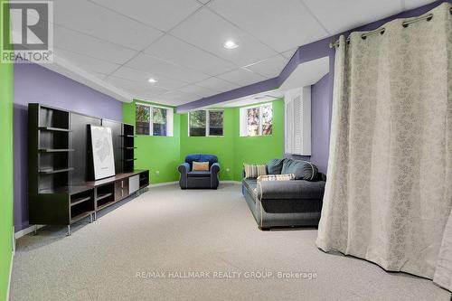 Basement Rec Room with oversized windows - 22 Terrace Drive, Ottawa, ON 
