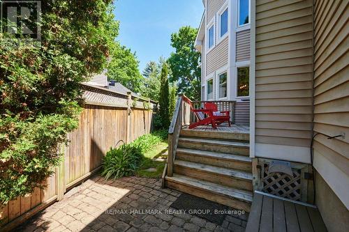 Deck at side off main floor Family Room - 22 Terrace Drive, Ottawa, ON 