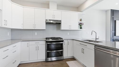 105-2045 Stagecoach Drive, Kamloops, BC - Indoor Photo Showing Kitchen With Double Sink With Upgraded Kitchen