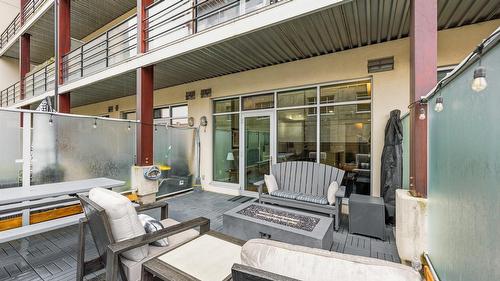 214-1289 Ellis Street, Kelowna, BC - Outdoor With Deck Patio Veranda With Exterior