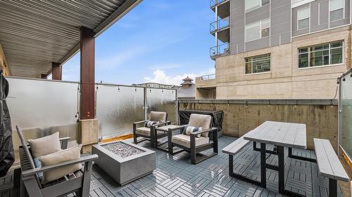 214-1289 Ellis Street, Kelowna, BC - Outdoor With Deck Patio Veranda With Exterior