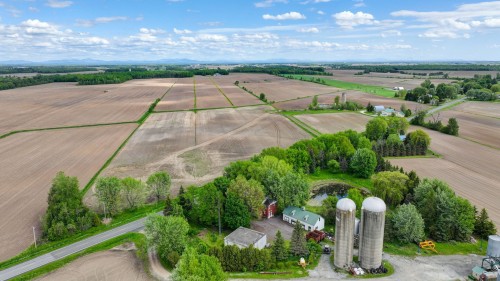 Photo aérienne - 474 Rg Double, Mont-Saint-Grégoire, QC - Outdoor With View