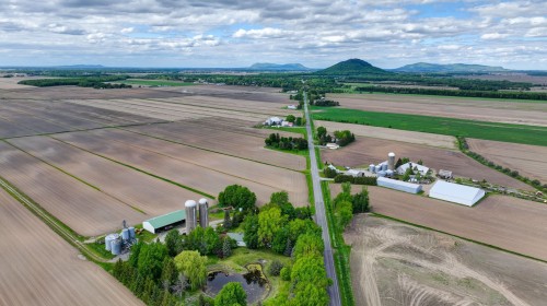 Photo aérienne - 474 Rg Double, Mont-Saint-Grégoire, QC - Outdoor With View