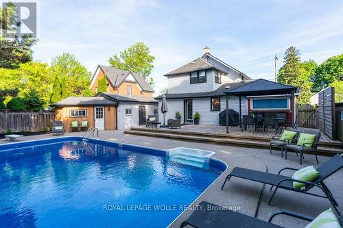 44 Krug Street, Kitchener, ON - Outdoor With In Ground Pool With Deck Patio Veranda