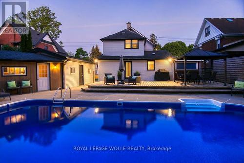 44 Krug Street, Kitchener, ON - Outdoor With In Ground Pool With Deck Patio Veranda