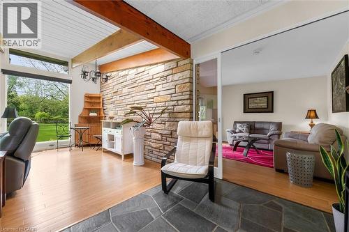 Great Room open to a dining area w fireplace - 899 Niagara Parkway, Fort Erie, ON 