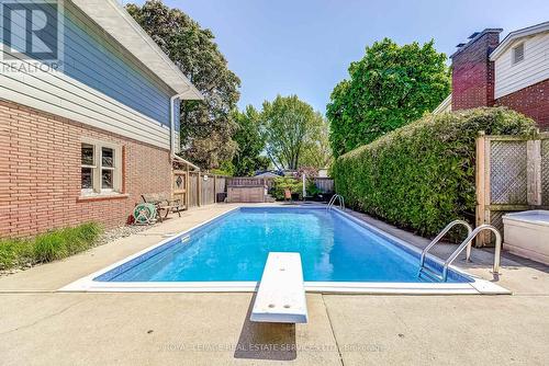 Lush Landscaping and complete privacy - 351 Strathcona Drive, Burlington, ON - Outdoor With In Ground Pool