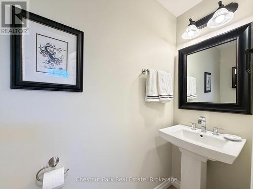 Powder room beside walkout to lakeside deck - 9211 118 Highway, Minden Hills (Minden), ON 