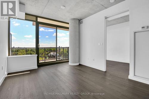 Sliding glass doors to sizeable balcony space. - 1104 - 224 Lyon Street N, Ottawa, ON 
