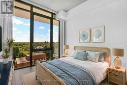 Virtually staged Bedroom - 