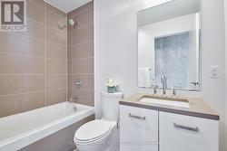 4 piece bathroom, quartz counters and tile. - 