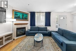 Living room facing front entrance - 