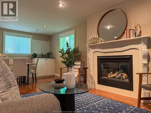 1950 Randolph, Windsor, ON - Indoor Photo Showing Living Room With Fireplace