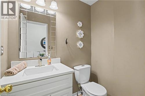 Updated powder room on main - 5372 Cachet Crescent, Burlington, ON 
