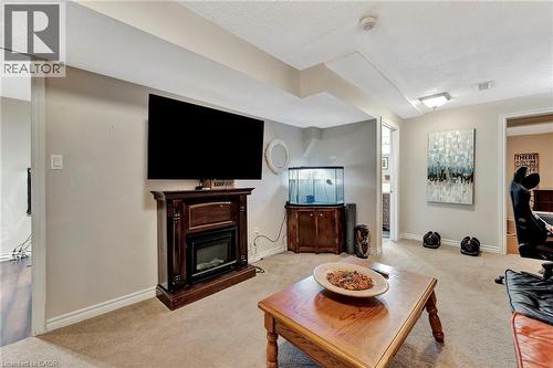 52 Beckett Drive, Brantford, ON - Indoor Photo Showing Living Room With Fireplace