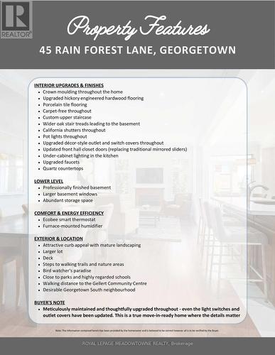 45 Rain Forest Lane, Halton Hills, ON - Other