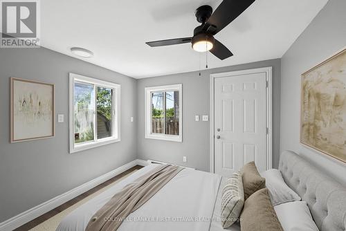 Back right bedroom (virtually staged). Separate dr - 1246 Kitchener Avenue, Ottawa, ON 