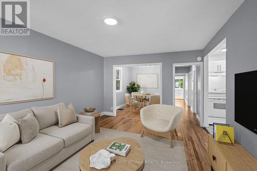 Living room (virtually staged). - 1246 Kitchener Avenue, Ottawa, ON 