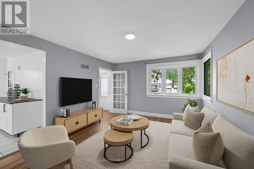 Living room (Virtually staged). - 1246 Kitchener Avenue, Ottawa, ON 