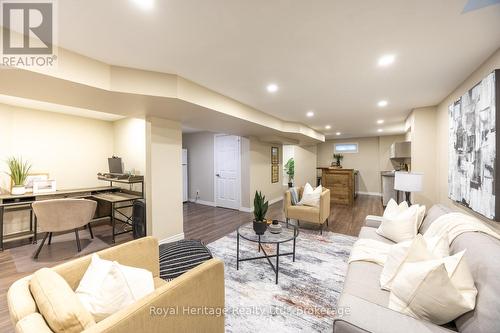 BASEMENT SITTING/OFFICE/BAR - 16 Donald Wilson Street, Whitby (Rolling Acres), ON - Indoor Photo Showing Living Room