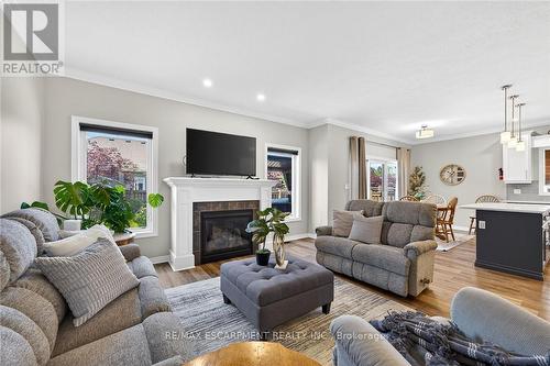 58 Postma Drive, Haldimand, ON - Indoor Photo Showing Living Room With Fireplace