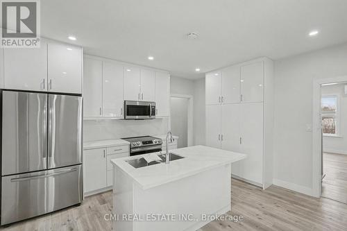 2546 Wilson Street, Hamilton, ON - Indoor Photo Showing Kitchen With Stainless Steel Kitchen With Upgraded Kitchen