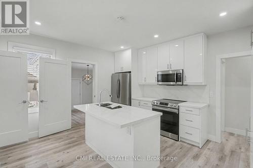 2546 Wilson Street, Hamilton, ON - Indoor Photo Showing Kitchen With Stainless Steel Kitchen With Double Sink With Upgraded Kitchen