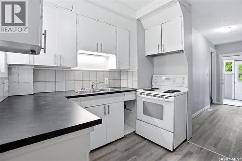 735 Wascana Street, Regina, SK - Indoor Photo Showing Kitchen With Double Sink
