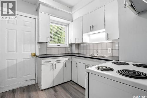735 Wascana Street, Regina, SK - Indoor Photo Showing Kitchen With Double Sink