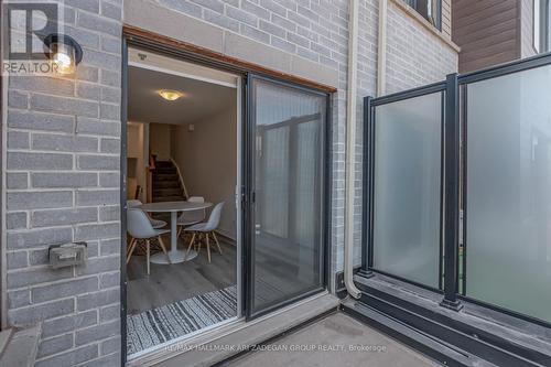 Balcony from Living Room - 61 Dryden Lane, Hamilton, ON -  With Exterior