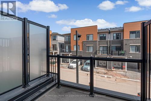 Balcony from Living Room - 61 Dryden Lane, Hamilton, ON - Outdoor With Balcony With Exterior