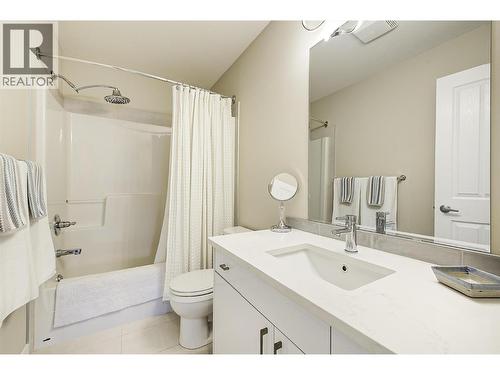 Primary Ensuite - quartz counters - 1960 Enterprise Way Unit# 412, Kelowna, BC - Indoor Photo Showing Bathroom