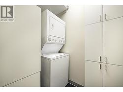 Laundry room with cabinets for extra storage - 