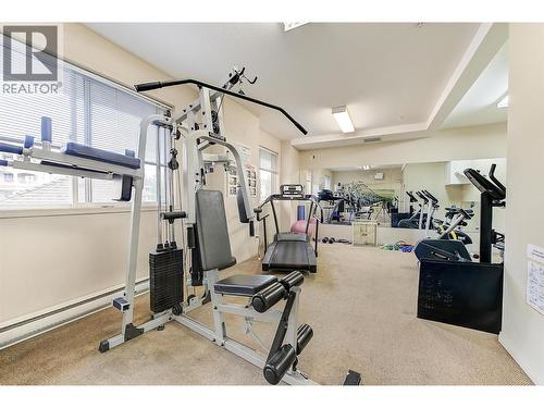 Fitness room - 1960 Enterprise Way Unit# 412, Kelowna, BC - Indoor Photo Showing Gym Room