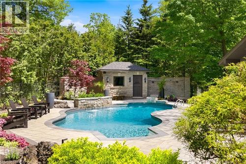 3205 Highpoint Court, Burlington, ON - Outdoor With In Ground Pool With Backyard