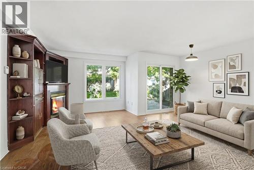 VIRTUALLY STAGED - 2530 Northampton Boulevard Unit# 65, Burlington, ON - Indoor Photo Showing Living Room