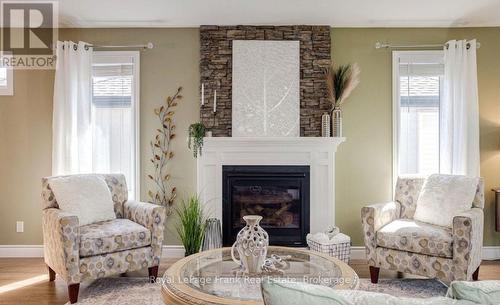 41 Cortland Way, Brighton, ON - Indoor Photo Showing Living Room With Fireplace