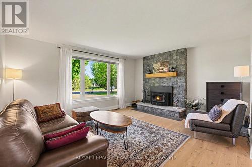 512 Edward Scott Road, North Grenville, ON - Indoor Photo Showing Living Room With Fireplace