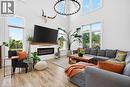 4286 Victoria Avenue, Vineland Station, ON  - Indoor Photo Showing Living Room With Fireplace 