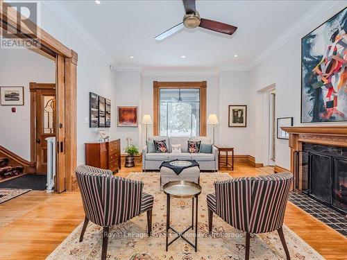 80 London Road W, Guelph (Exhibition Park), ON - Indoor Photo Showing Living Room With Fireplace