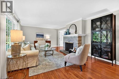 1398 Baldwin Street, Burlington, ON - Indoor Photo Showing Living Room With Fireplace