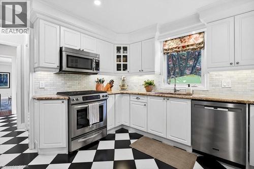 1398 Baldwin Street, Burlington, ON - Indoor Photo Showing Kitchen With Stainless Steel Kitchen With Upgraded Kitchen