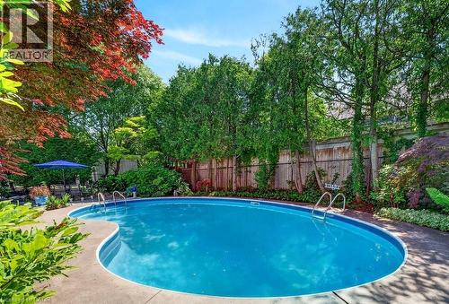 1398 Baldwin Street, Burlington, ON - Outdoor With In Ground Pool With Backyard