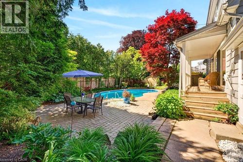 1398 Baldwin Street, Burlington, ON - Outdoor With In Ground Pool With Deck Patio Veranda